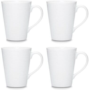Noritake Colorscapes Swirl Set of 4 Mugs, 12 oz.