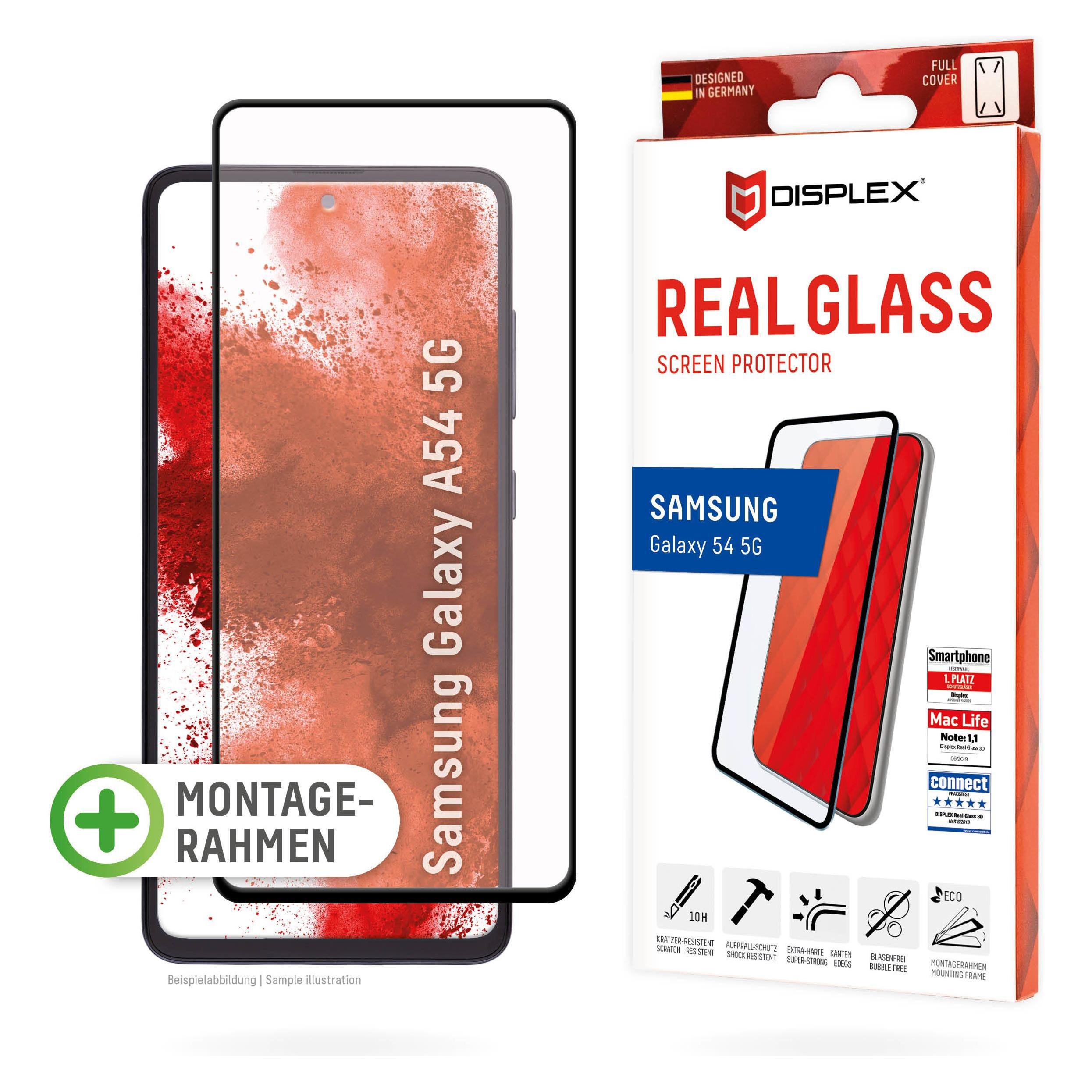Displex Real Glass, Full Cover Panzerglas (1 Stk., Samsung Galaxy A54 5G) (01804)