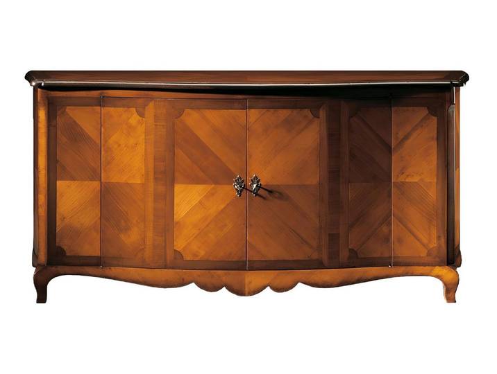 Xlmoebel Sideboard Italienisches Massivholz-Möbel-Set mit Vitrinen und Anrichte (Möbel-Set, 1 St., Anrichte), Hergestellt in Europa