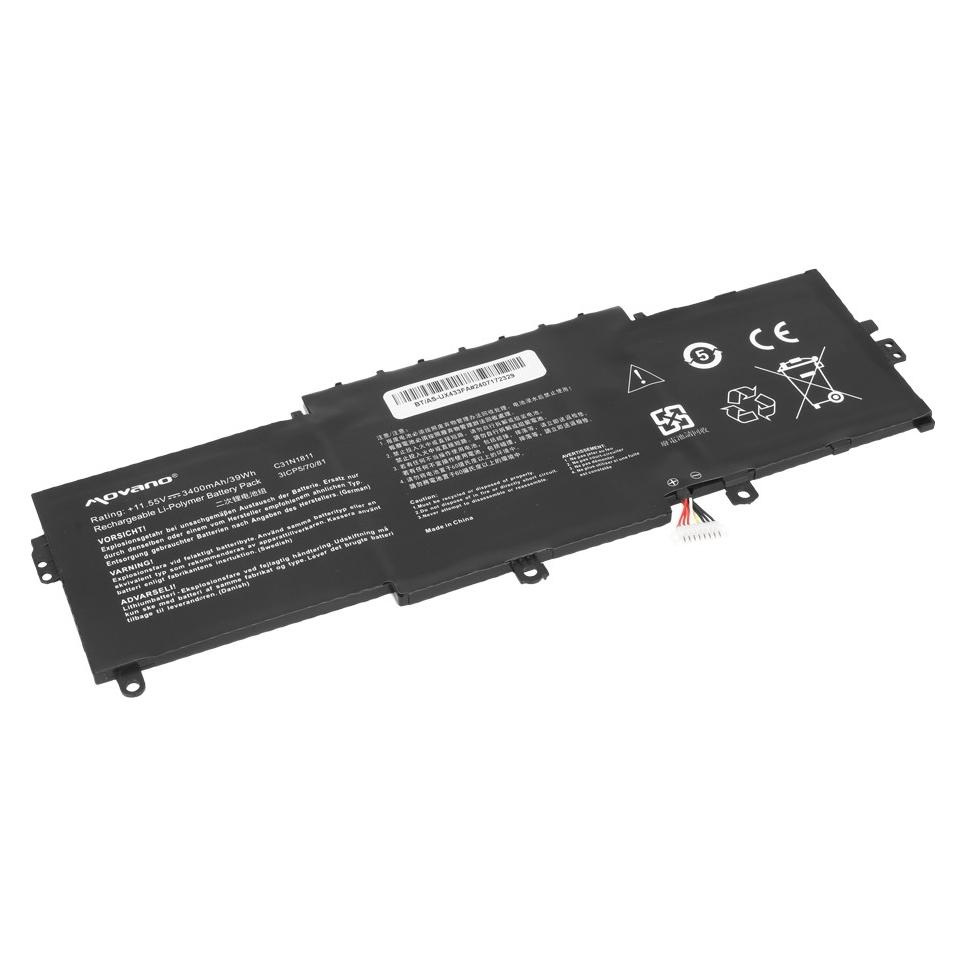 Movano Bateria Bateria do Asus Zenbook UX433FA, UX433FL, UX433FN (3400 mAh) (BT/AS-UX433FA)