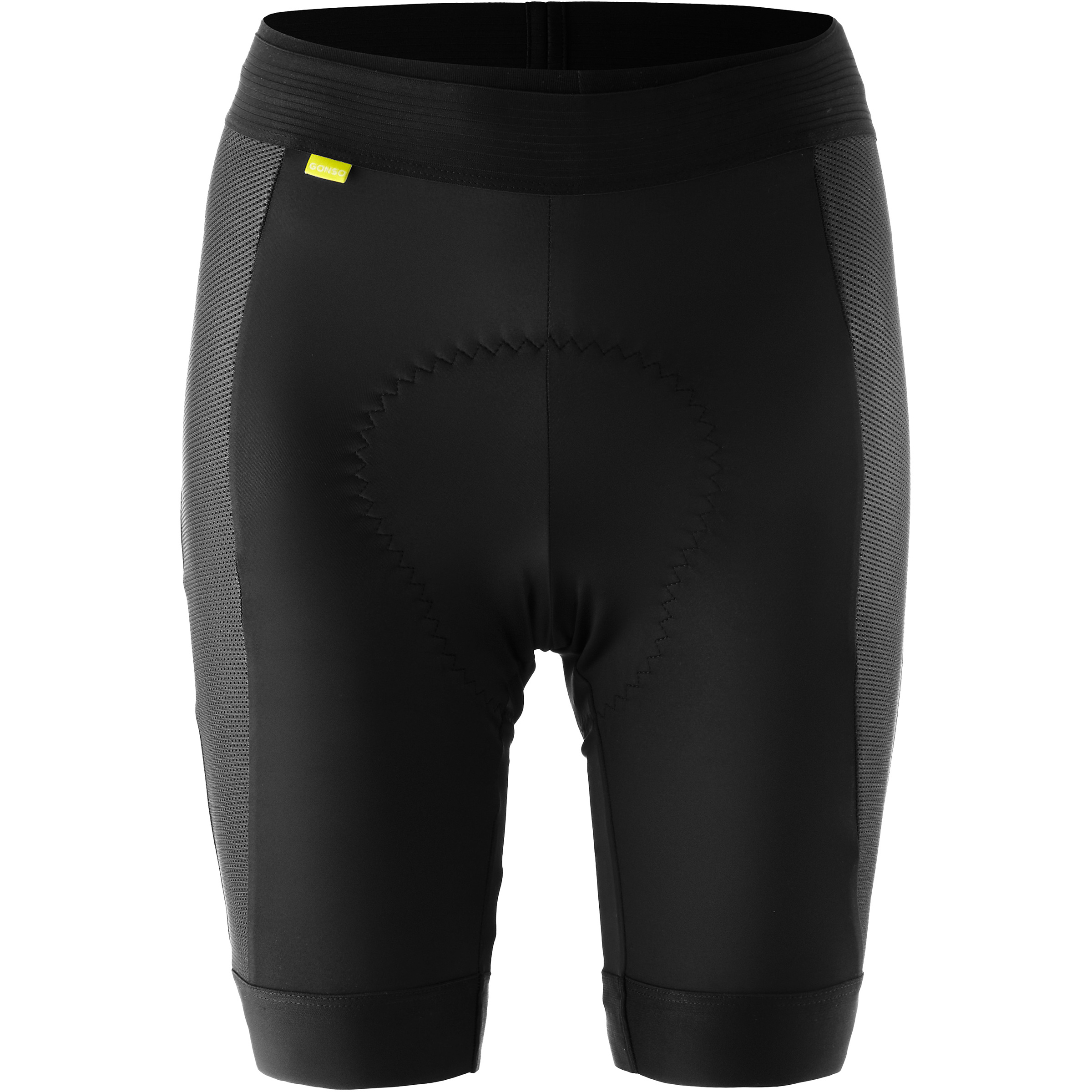 Gonso SQlab Go mit Sitzpolster Damen Fahrradhose schwarz Größe XXL Schnell trocknend