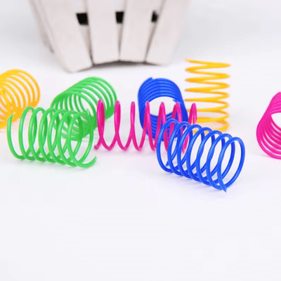 Inspire Curations SpringPounce Interactive Spiral Cat Toys For Indoor Play 20pcs