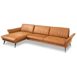 himolla Ecksofa Monheim Mikrofaser Braun Cognac 174 x 310 cm