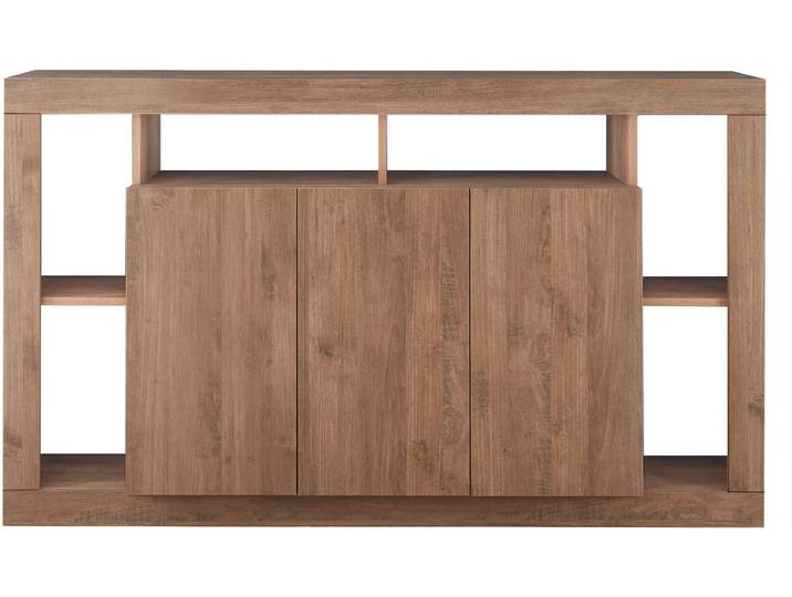 Sideboard HOME AFFAIRE Rimini , braun (mercure nb holzstruktur), B:172cm H:102cm T:42cm, Sideboards, Sideboard, mit 3 Türen