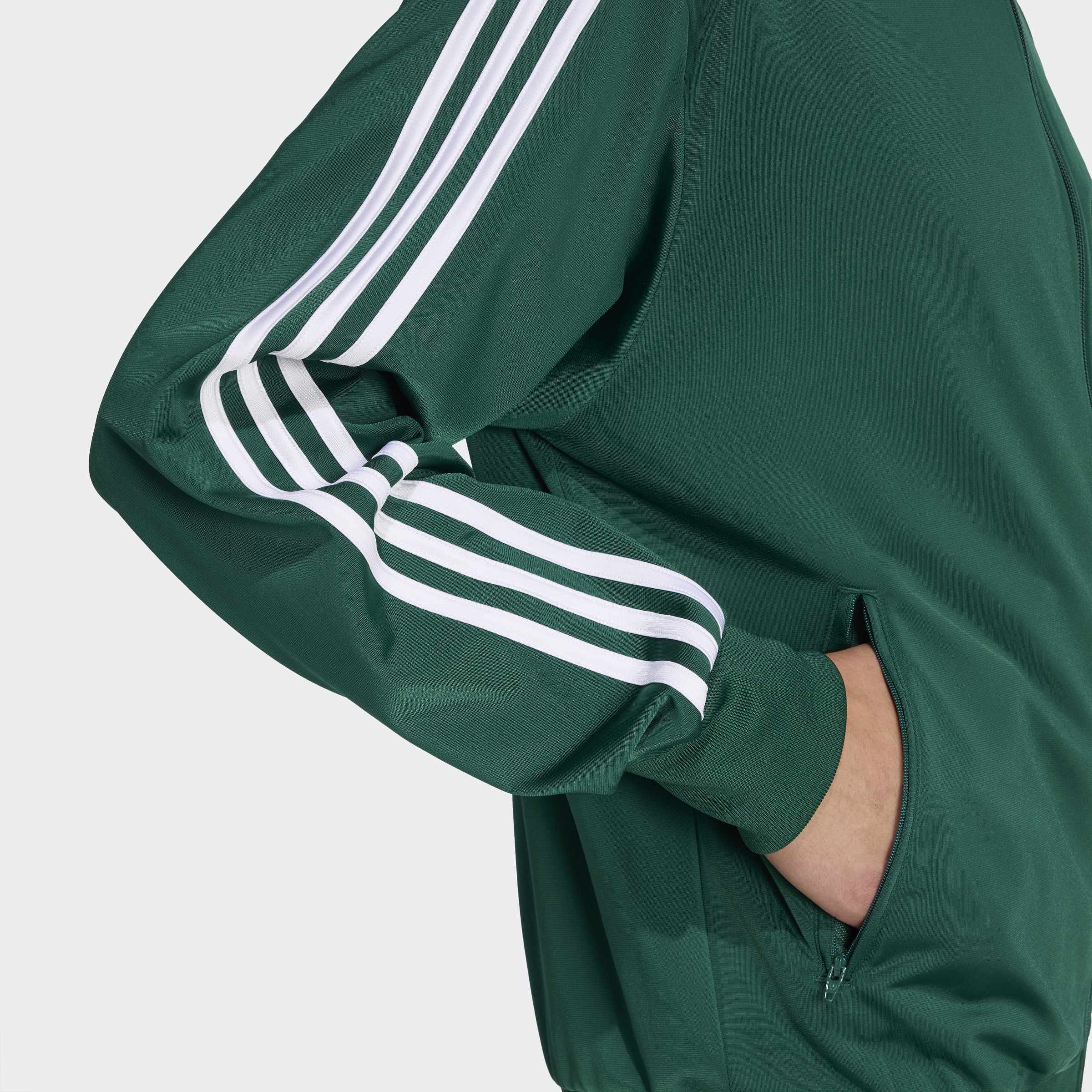 Trainingsjacke ADIDAS ORIGINALS "FIREBIRD ORIGINALS", Herren, Gr. L, grün (collegiate grün), Obermaterial: 100% Polyester, Jacken Trainingsjacke, aus Polyester collegiate grün L