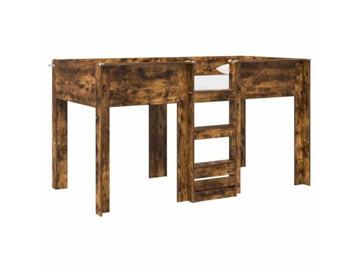 ZQQLVOO Etagenbett Geräucherte Eiche 90 x 190 cm Holzwerkstoff, Standardmatratzen, zwei Ebenen, Geschwister, geteilte Räume, kleines Schlafzimmer