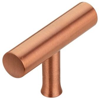 Akicon Copper Kitchen T Bar Cabinet Pulls 100% Solid Brass Drawer Knob (10-PACK)