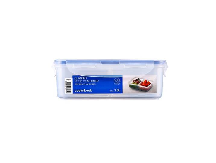 LOCK&LOCK Boîte de conservation rectangulaire en polypropylène 1,0 L - Classiques - avec séparateur