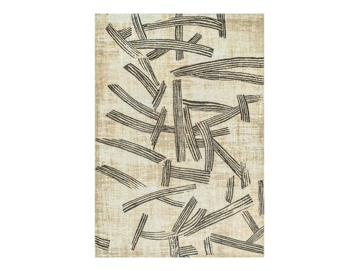 Louis De Poortere Teppich Slate Meditation Kanji 80/150 cm, Beige, Holz Optik, Rechteckig, 80x150 cm, antistatisch, pflegeleicht, rutschfeste Unterfläche, für Fußbodenheizung geeignet, UV-beständig, waschbar, Teppiche und Böden, Teppiche