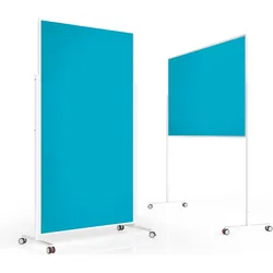 Magnetoplan, Präsentationstafel, MAGNETOP. Design-Moderatorentafel VP 1181104 Filz, türkis 1000x1800mm (100 x 180 cm)