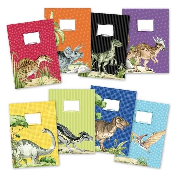 Papierdrachen 8 Papierheftumschläge A4 Welt der Dino - Set 16 (A4) (B270-011-016)