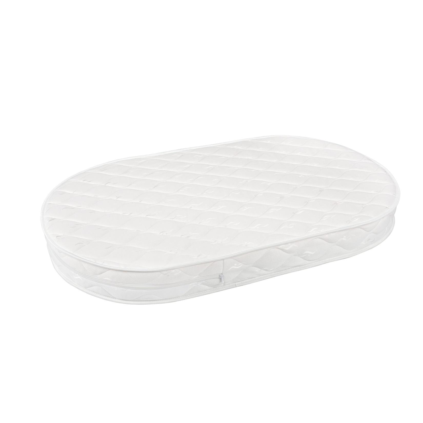Kokosmatratze für Waldin Babybett Oval 7in1, Ökologische Kokoseinlage, antiallergisch und atmungsaktiv, Bezug waschbar bei 40 Grad