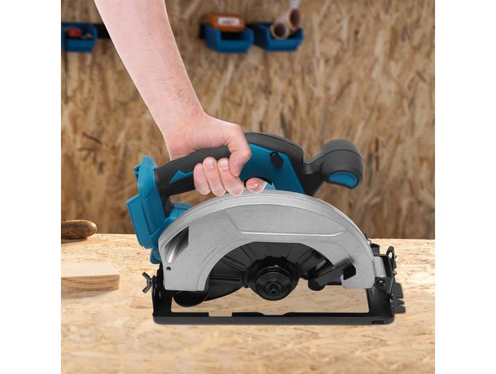 Scie circulaire électrique sans fil 750W, lame de scie de 90mm, Angle réglable, coupe du bois pour petite rénovation, menuiserie, bricolage