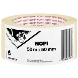 NOPI Kreppband 50 mm  x 50 m beige