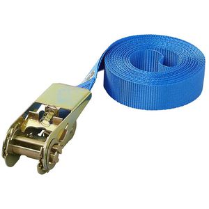 ProPlus Spanngurt 320146, blau, mit Ratsche, 1000 kg Zurrkraft, 25 mm x 5 m