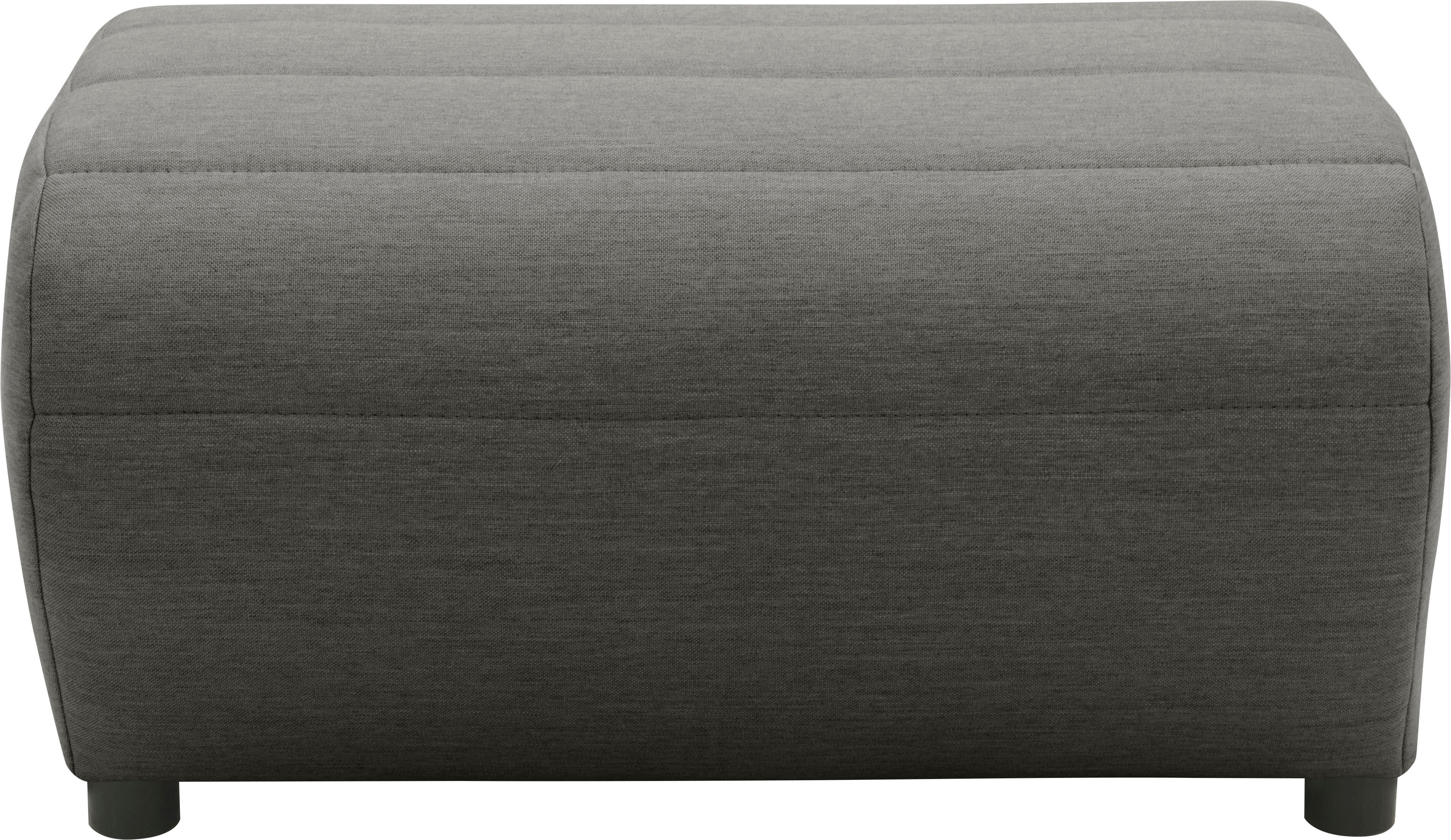 Polsterhocker DOMO COLLECTION "Soleil, pflegeleichter und wetterfester Bezug", grau (anthrazit), B:73cm H:40cm T:63cm, witterungsbeständig, Hocker, Polsterhocker, Outdoor, besonderes Design und Formgebung