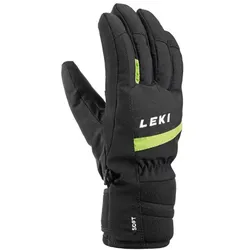 Leki Kinder Handschuhe HS Max Junior schwarz lime - 3 - 3