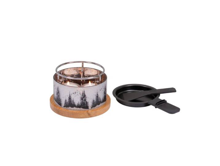 Kerzenraclette Glow Wald