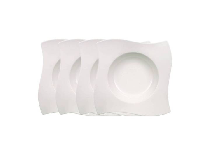 Villeroy & Boch Teller-Set New Wave Pastateller 28 cm Set4, Porzellan