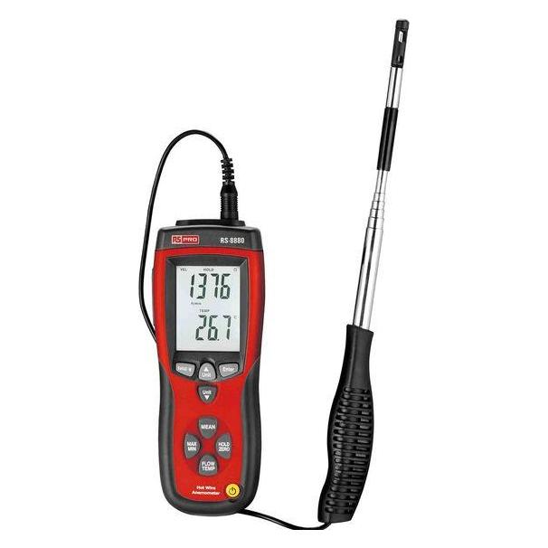 RS PRO DT-8880 Anemometer bis 25m/s +50°C max.Temp (1938699)