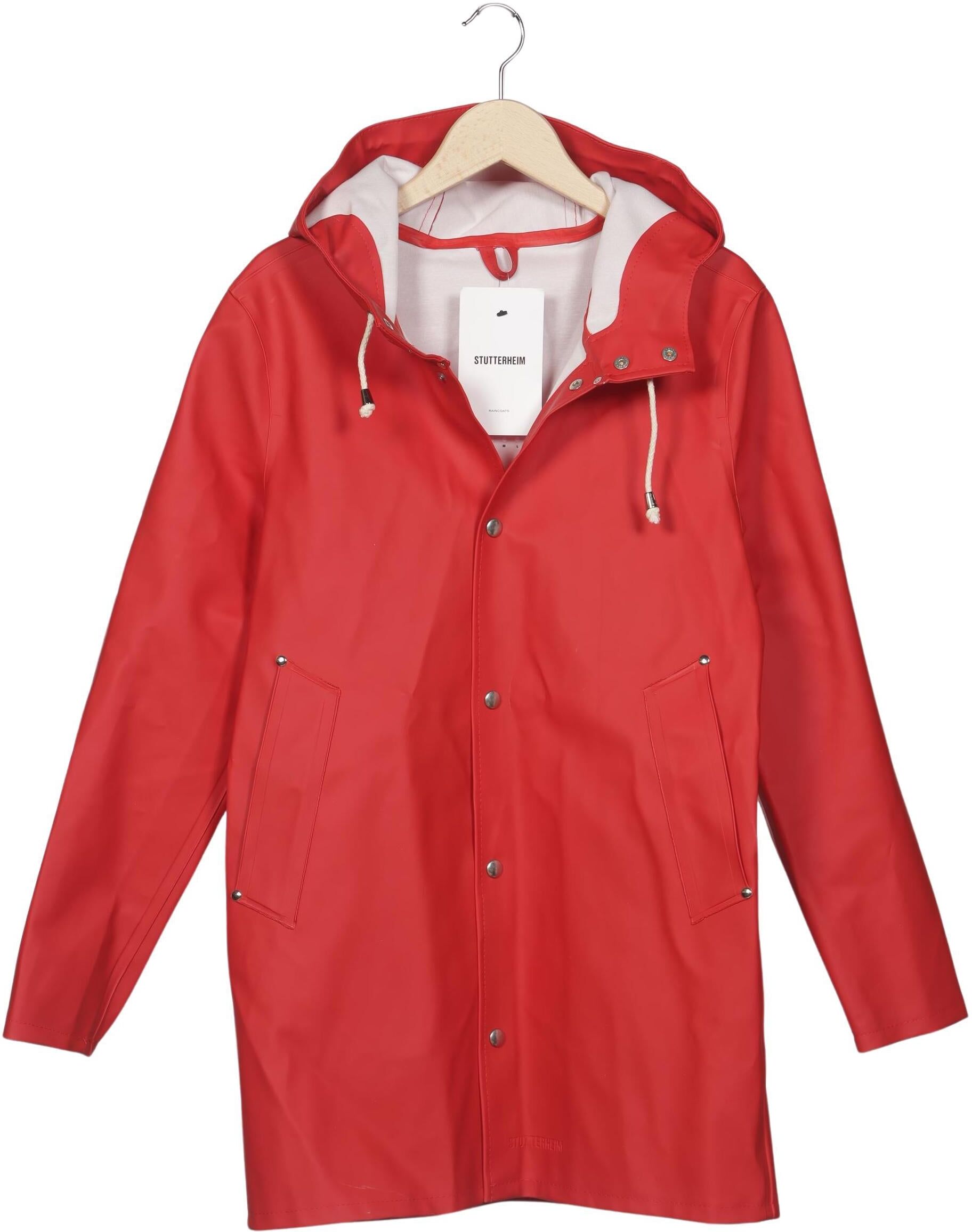 Stutterheim Damen Mantel, Rot, Gr. XS, Synthetik / Baumwolle - Second Hand