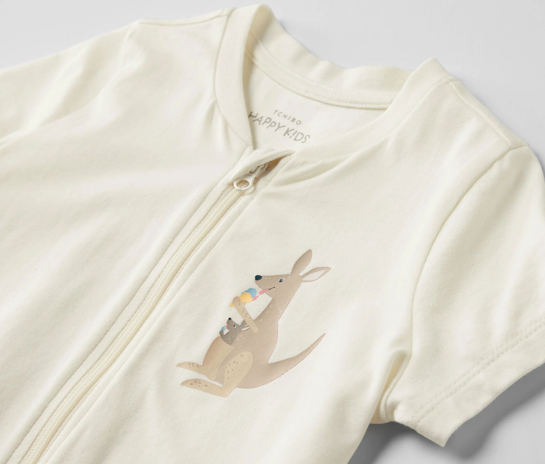 Tchibo - Kurzer Baby-Schlafanzug - Baby - Gr. 98/104 - creme/print