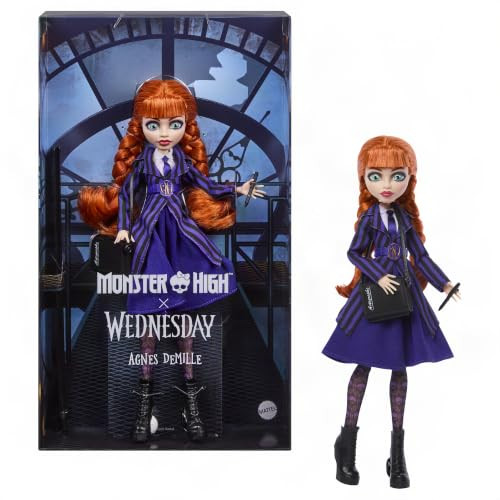 Monster High x Wednesday Agnes DeMille pop