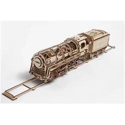 Ugears Dampflokomotive mit Schlepptender