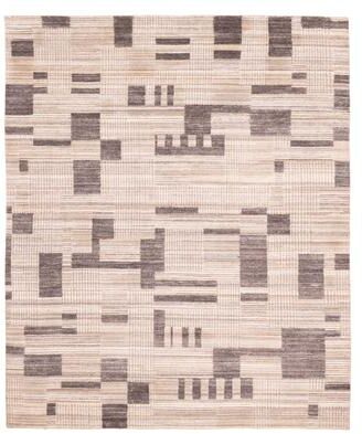 ECARPETGALLERY Hand Loomed Elysian Tan Wool Rug - 8'1 x 9'10