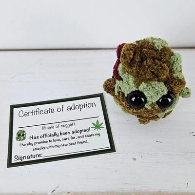 Uplift Picks Weed Nugget Plush Toy In Jar Funny Novelty Decor Gift Weed Nugget Plush Toy In Jar Funny Novelty Decor Gift