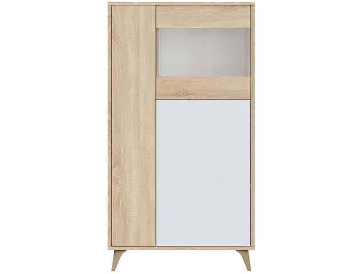 CALICOSY - Vitrine 3 Türen mit Regalen Kikua Plus - H142cm