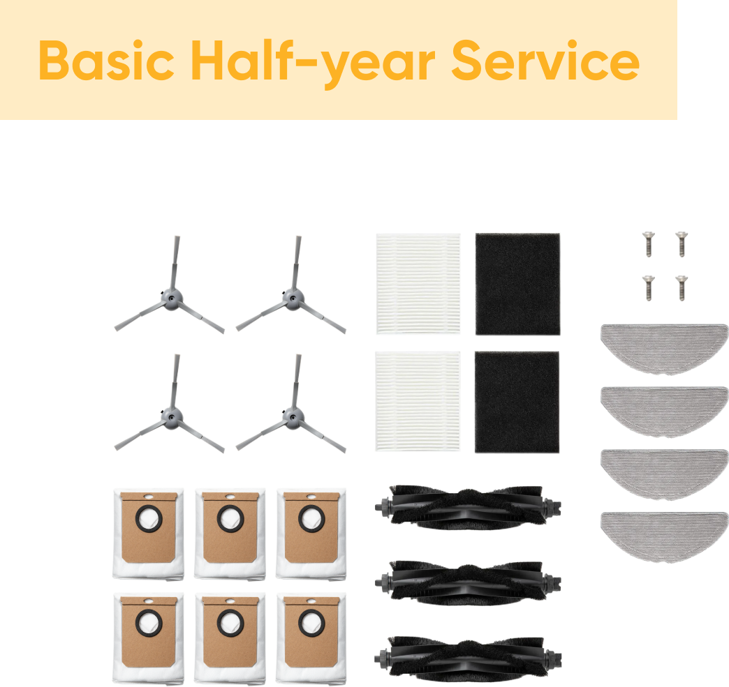 eufy L60 Hybrid SES Accessories Subscription Service -- Basic Half-Year Service Bundle