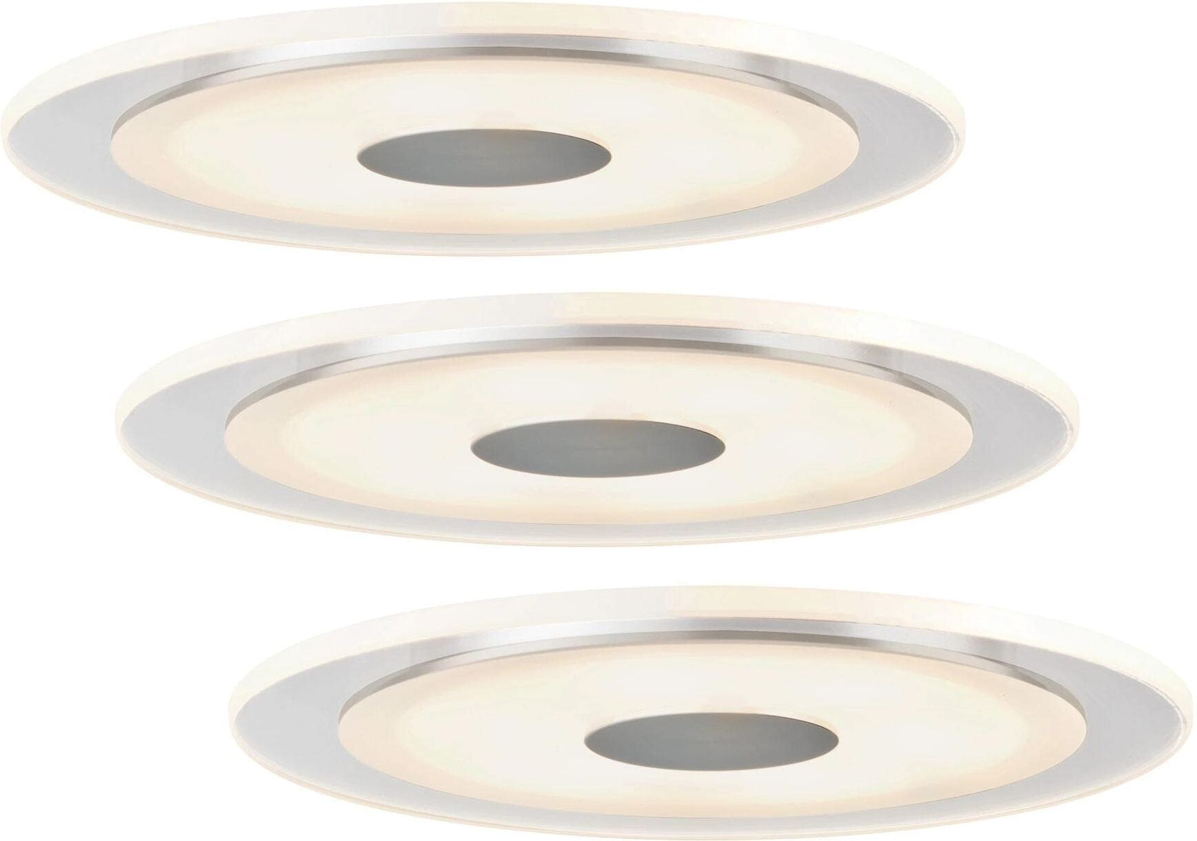 PAULMANN Einbauleuchte "LED Whirl Basisset 3x 6.9W", weiss (weiß), 3, Ø 15cm H: 1cm, Leuchten, Einbauleuchte weiß 3, Ø 15cm H: 1cm