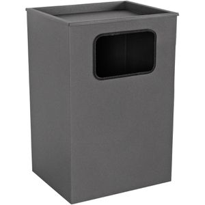 SZ-Metall Aschenbecher Classic, 29433, grau, für Outdoor, 2in1, Aschenbecher & Mülleimer aus Metall, 40 x 62cm, 28 Liter