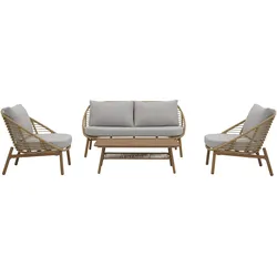 Ebuy24, Gartenlounge, Loungeset Frederikke