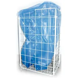 Hygoclean Abfall-Gitterkorb 57x36x25cm weiss, Abfalleimer, Weiss