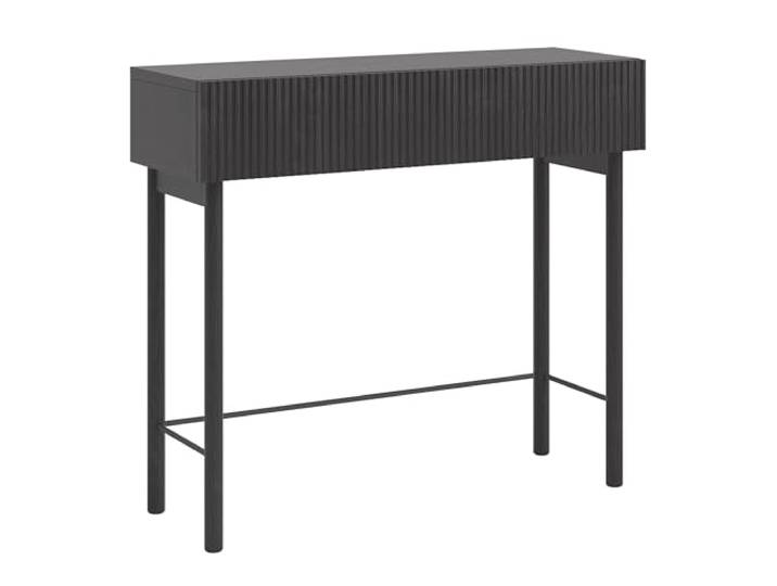 Selsey Konsolentisch Mit Schublade Beistelltisch 90 cm Eingangstisch Konsole Schminktisch Stehend Portland Schwarz Nolie