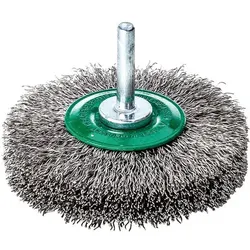 Schaft-Rundbürste ø60mm, Edelstahldraht gewellt ø0,3mm