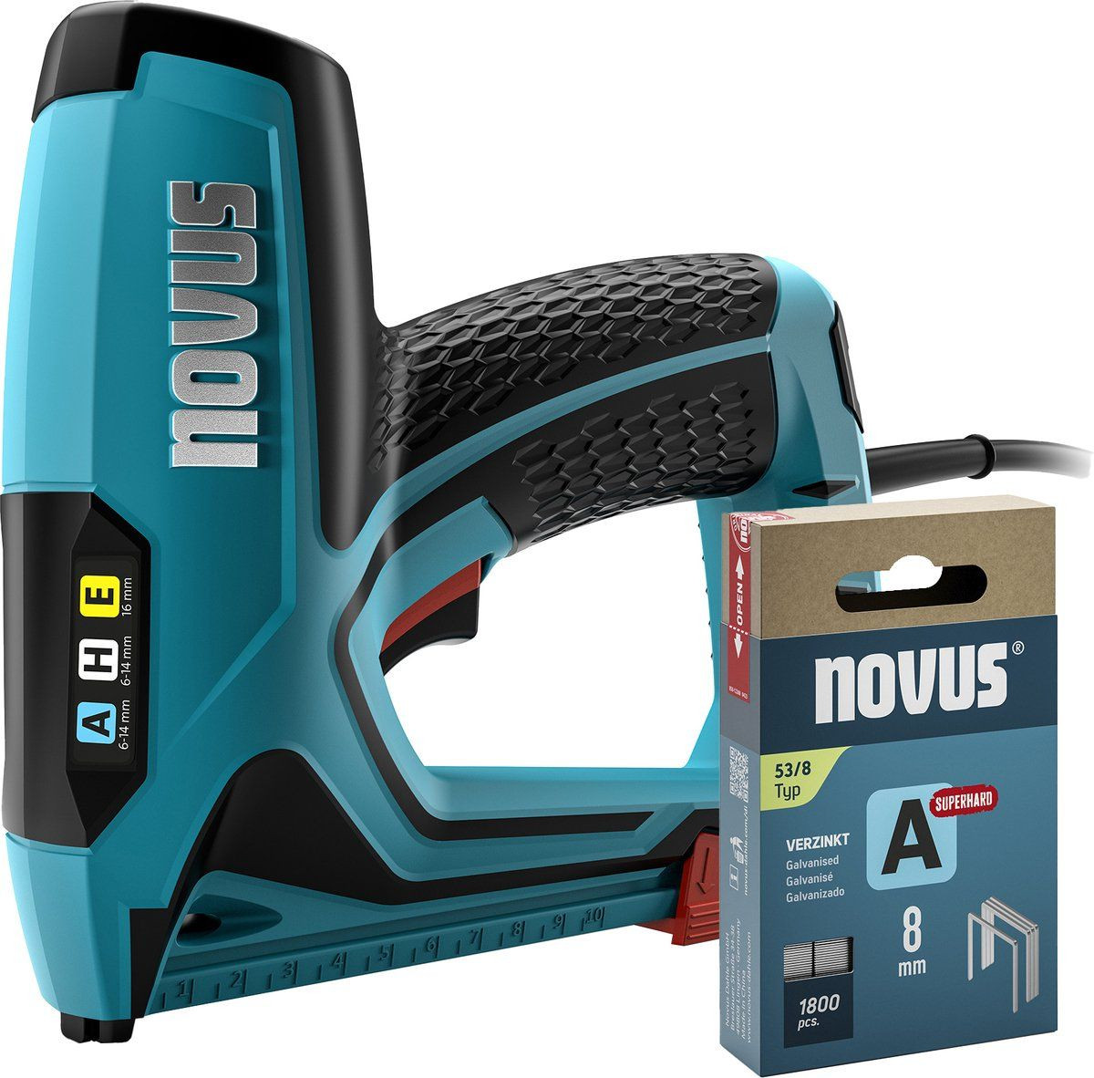 Novus Tools 031-0369 Elektrisch nietpistool Type 37 Type 53 voor nieten van 6-14 mm