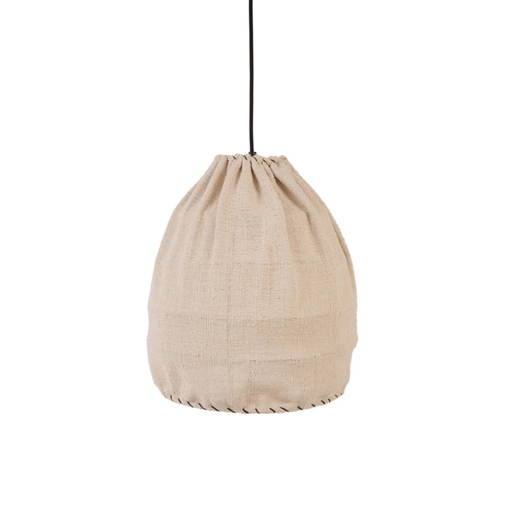 Light & Living Hanglamp Thieux Scandinavisch Design Beige/Bruin Textiel Ø 35cm