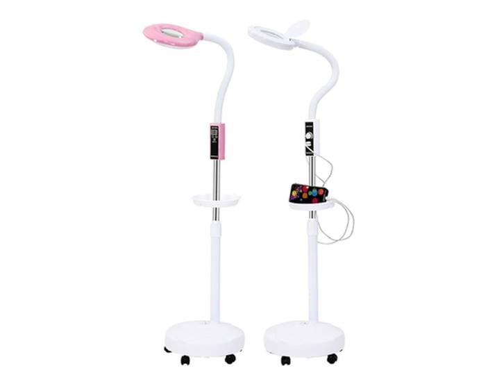Lampe LED miles à Lumière Froide, Loupe 16x, Manucure, Tatouage, Lampe Sans Tige, Gradation Rotative, Protection des Yeux, Lampadaire