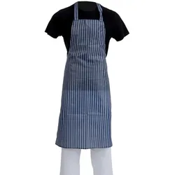 Whites Chefs Clothing Wasserabweisende Latzschürze Whites blau und weiß