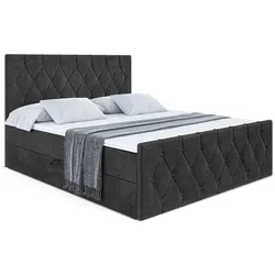 BOXBETT VELANTO-Z - 140 x 200 - H3 - Schwarz