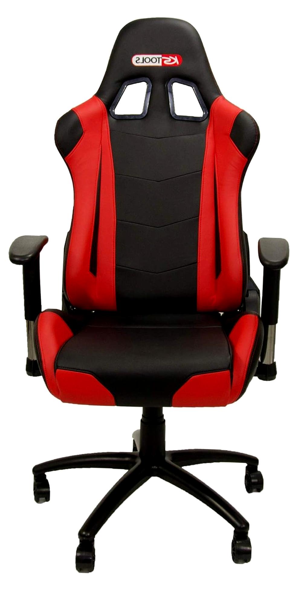 KS Tools 100381 Racing-Sitz, Rot/Schwarz