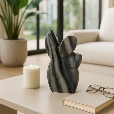 Sagebrook Home Marble Decorative Statue Elegant Contemporary Carved Figurine