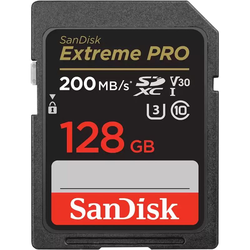 128GB Sandisk GB SDXC CARD SanDisk Extreme Pro up to 200MB/s