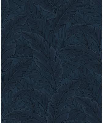 Seabrook Designs Gulf Tropical Leaves Non-Woven Unpasted Wallpaper