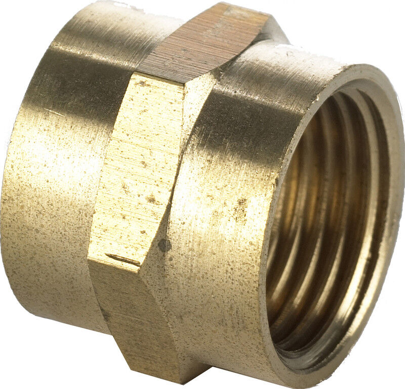 BPE Gasdraadfitting sok 1/2"x1/2" Bn.Dr.
