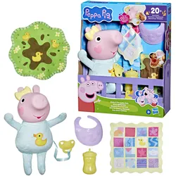Hasbro - Peppa Pig Grunz und Kuschel Evie interaktive Babypuppe