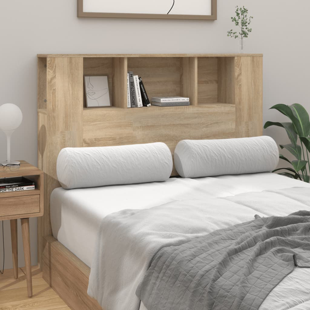 17 Stories Headboard Cabinet Engineered Wood Sonoma Oak Small Double (4')